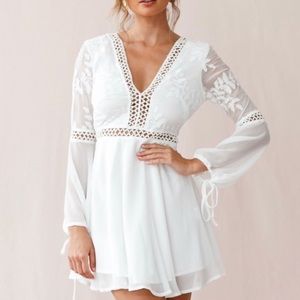 Crochet Bell Sleeve Dress